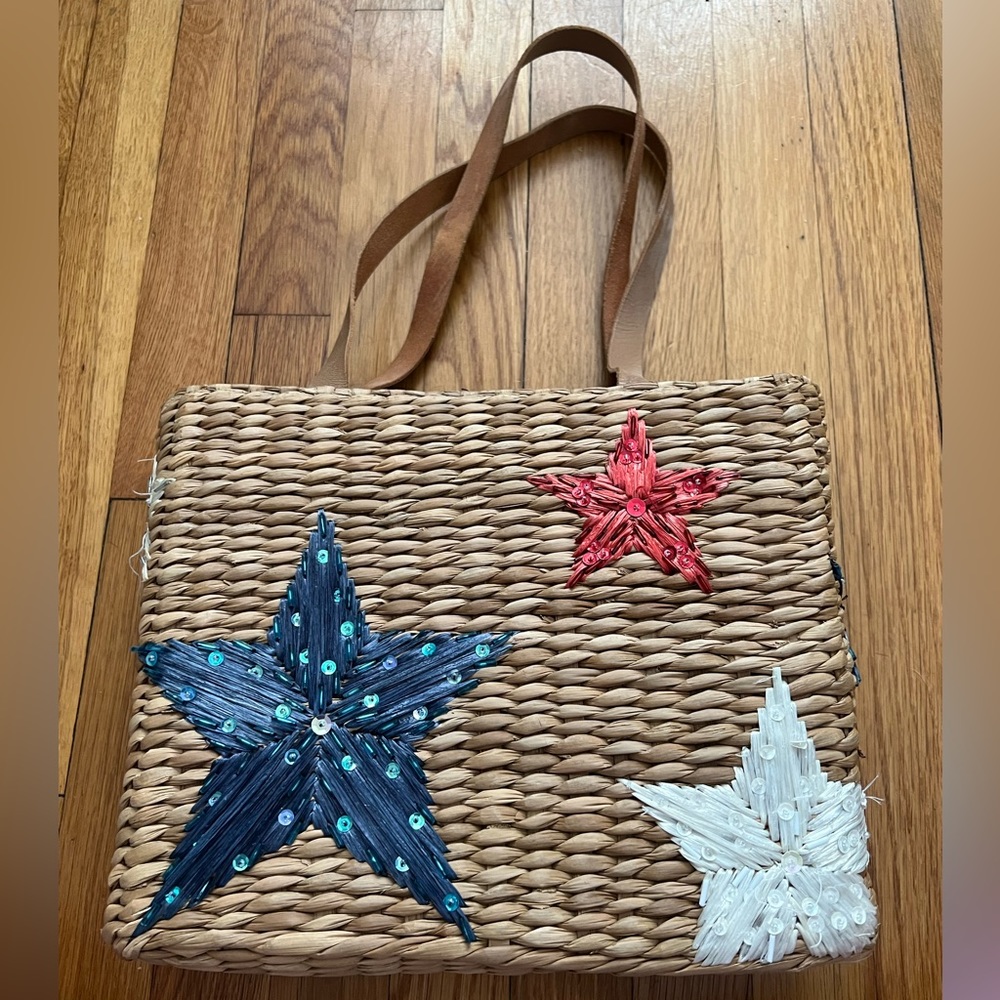 Charter Club vintage raffia bag